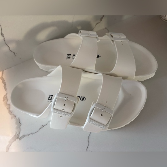 Birkenstock Classic White Slides - Picture 2 of 4